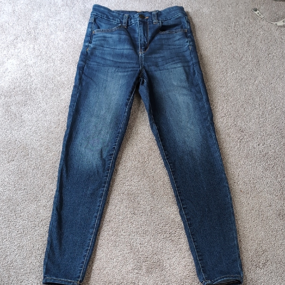 American Eagle Outfitters Dark Blue Skinny Jeans